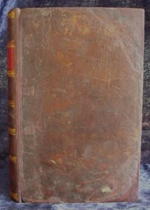 Boyer's Dictionary front cover after restoration.