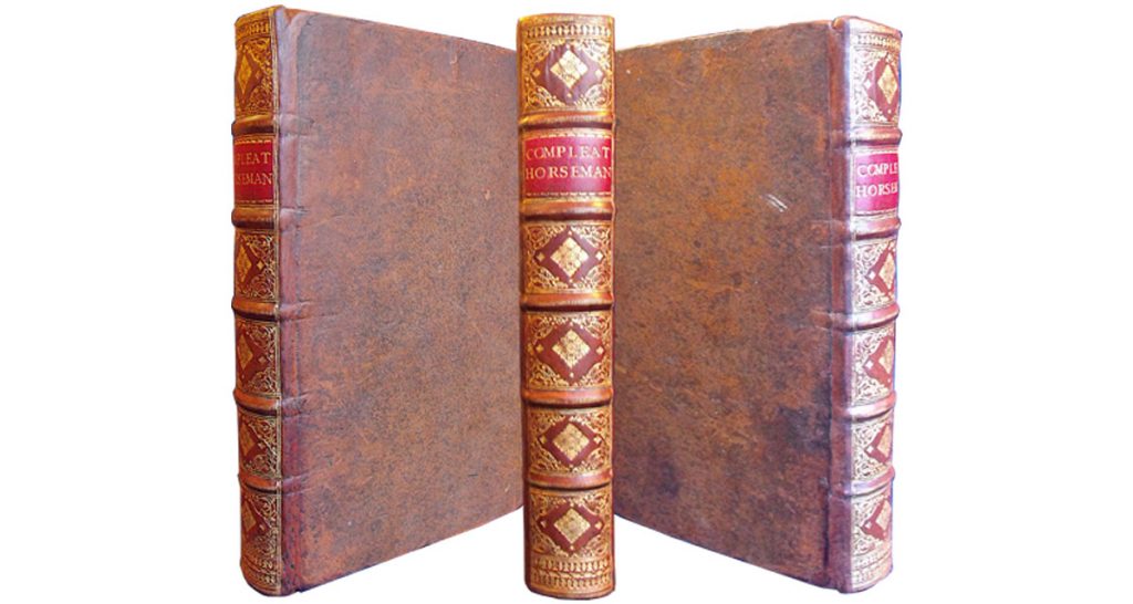 18th century volume rebacked with the spine decoration copied from the remains of the original spine. Spine reback