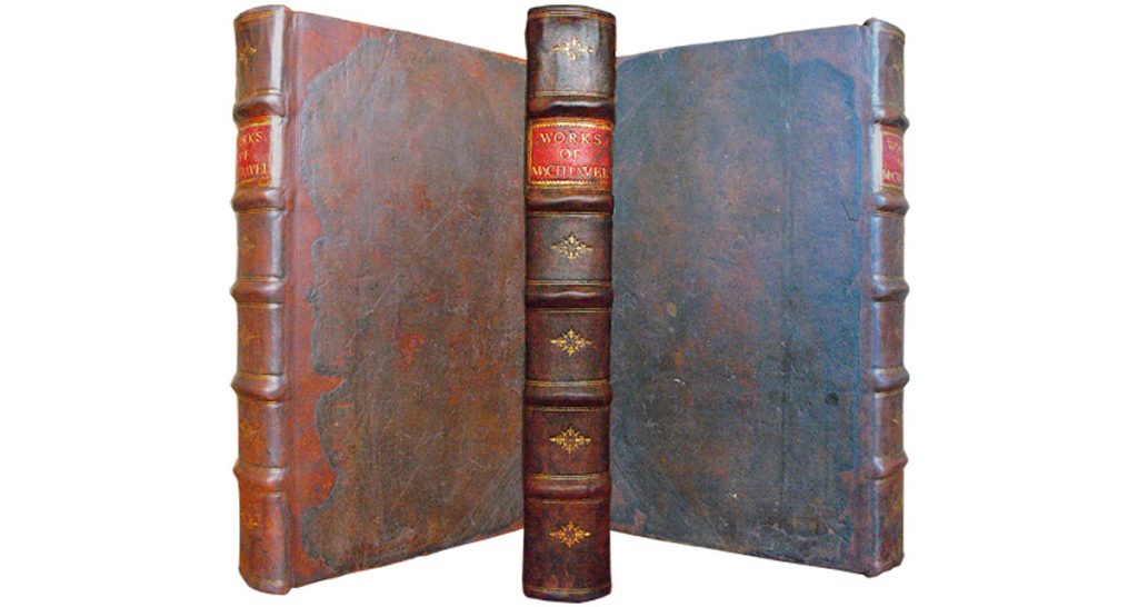 The works of Machiavelli after full restoration. Book repair