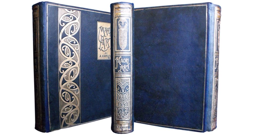 The same volume after the spine was restored and the binding was re-coloured and refurbished. Spine reback