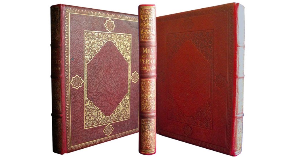 The same book after the spine was restored and the leather covering was re-coloured
